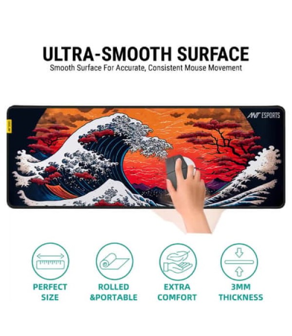 Ant Esports Cherry Storm Gaming Mousepad - Cherry Red