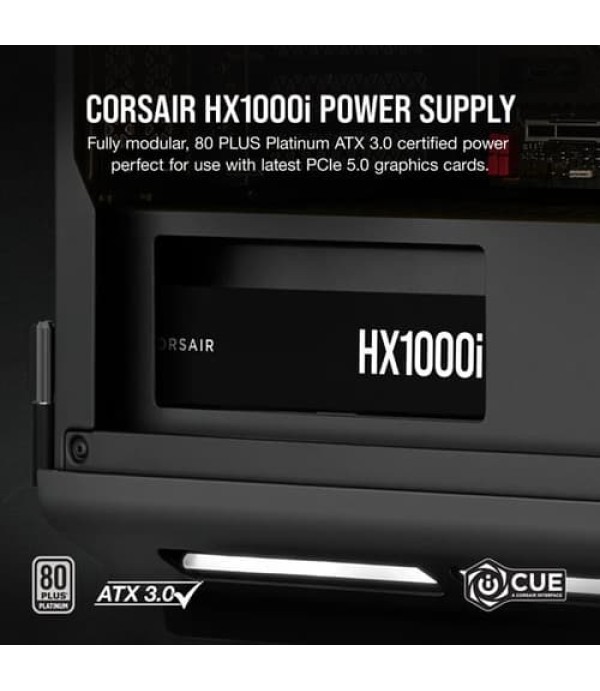 Corsair HX1000i 1000 Watt ATX 3.0 80 Plus Platinum SMPS
