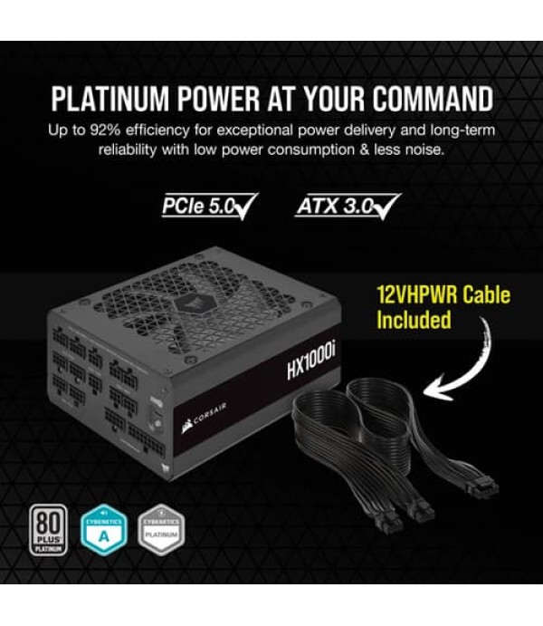 Corsair HX1000i 1000 Watt ATX 3.0 80 Plus Platinum SMPS