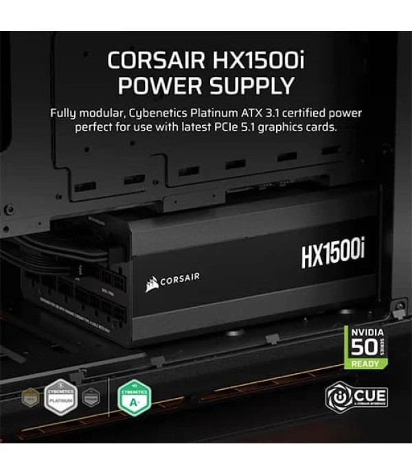 Corsair HX1500i Platinum 1500 Watt ATX 3.1 Fully Modular Smps
