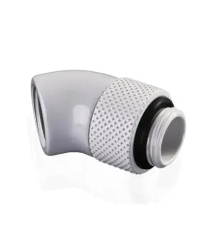 Bykski 45° Rotary Elbow Fitting Male to Female - White (B-RD45-X-W)