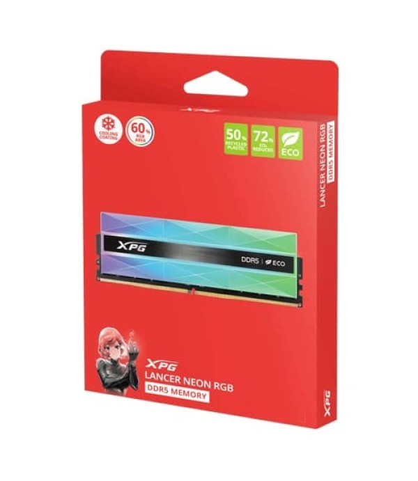ADATA XPG Lancer Neon RGB DDR5 32GB (16GB x 2) 6000MHz RAM