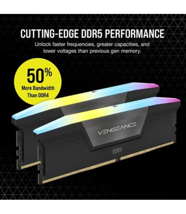 Corsair Vengeance RGB 64GB (32GB x 2) 6000MHz DDR5 RAM