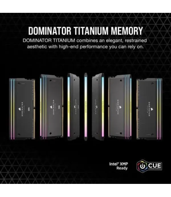 Corsair Dominator Titanium RGB DDR5 96GB (48GBx2) 6600MHz RAM (Black)