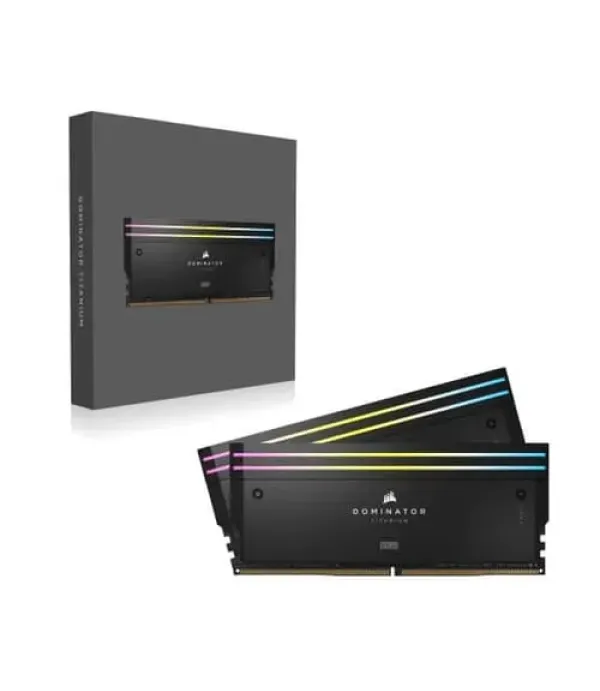 Corsair Dominator Titanium RGB DDR5 32GB (16GBx2) 7200MHz RAM (Black)