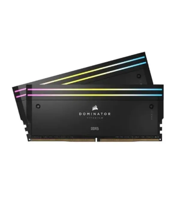 Corsair Dominator Titanium RGB DDR5 32GB (16GBx2) 7200MHz RAM (Black)