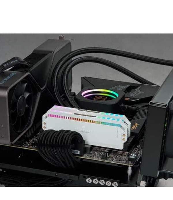 Corsair Dominator Platinum RGB 32GB (16GBx2) DDR5 6200MHz Desktop RAM (White)