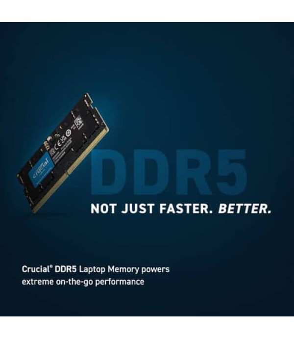 Crucial 16GB (16GBx1) DDR5 4800MHz Laptop RAM