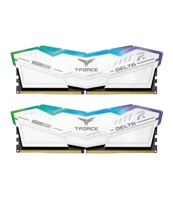 TeamGroup T- Force Delta RGB White 64GB (32GBx2) 6400MHz CL40 DDR5 RAM