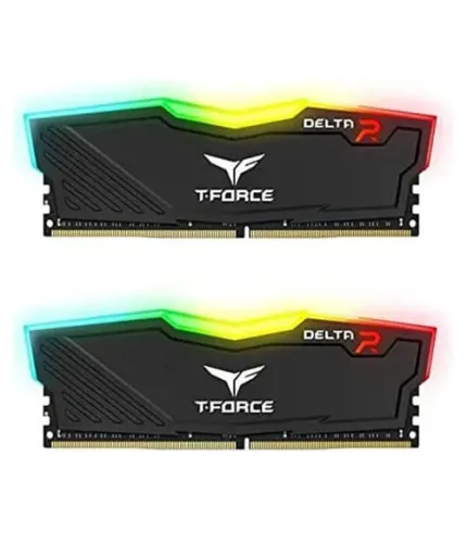 TeamGroup T-Force Delta RGB 16GB (8GBx2) DDR4 3200MHz Desktop RAM (Black)