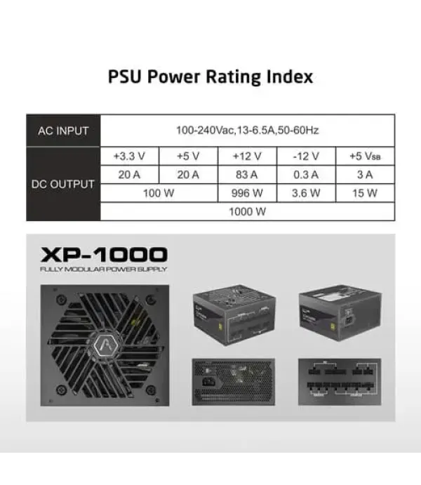 ProLab Design XPower XP-1000 ATX 3.1 Gold Fully Modular Smps