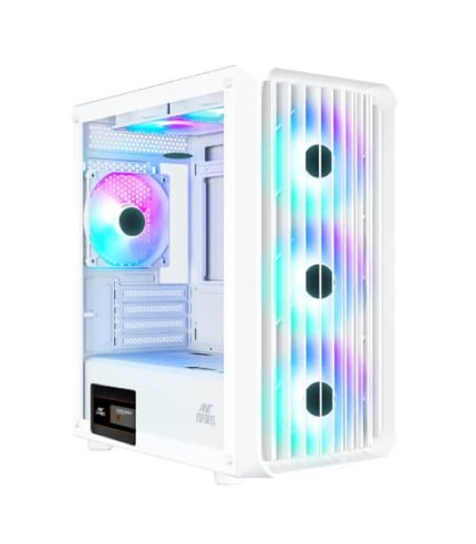 Ant Esports 205 Mini 6F ARGB (M-ATX) Mini Tower Cabinet (White)