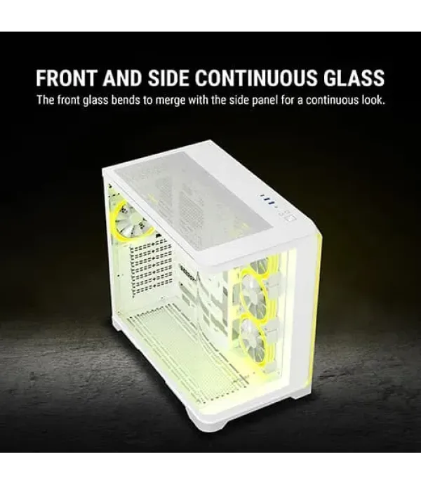 Ant Esports Crystal ARC ARGB White ATX Mid Tower Case