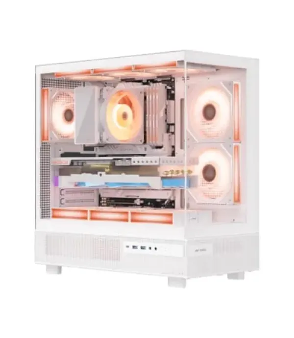 Ant Esports Crystal X6 ARGB White ATX Mid Tower Case