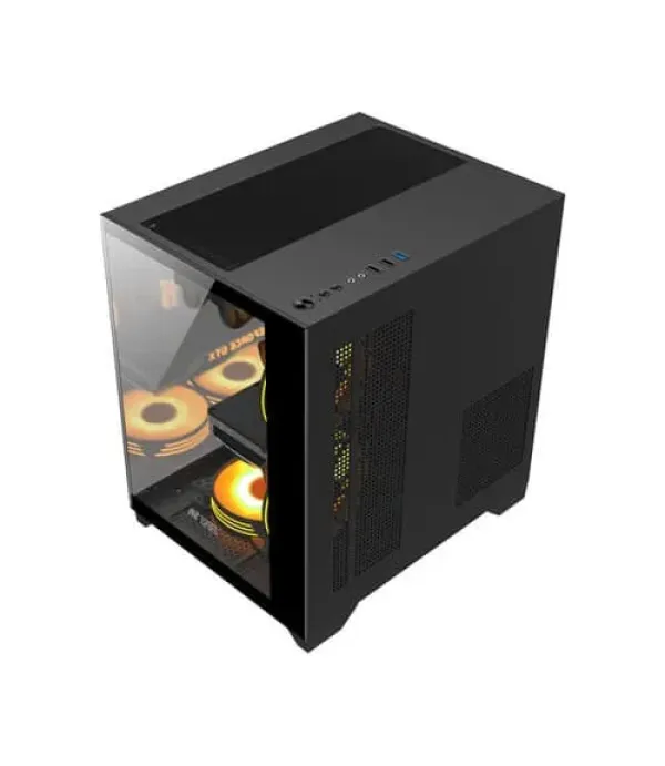 Ant Esports Crystal Z2 ARGB (M-ATX) Mid Tower Cabinet (Black)
