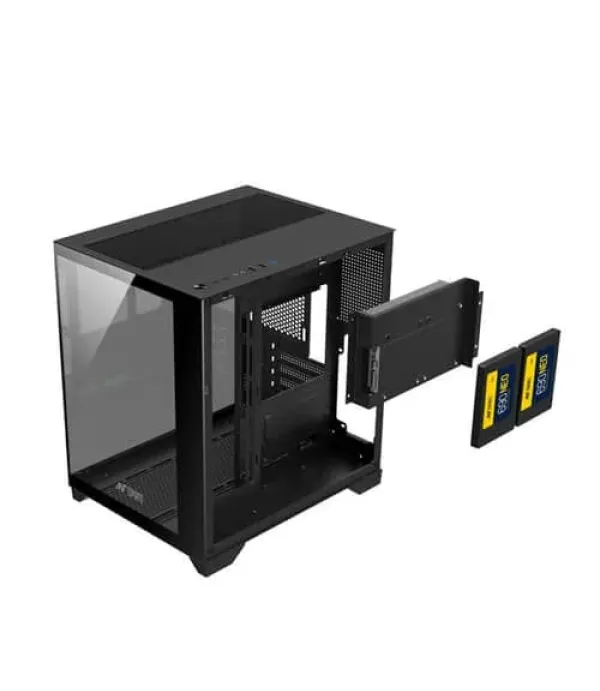 Ant Esports Crystal Z2 ARGB (M-ATX) Mid Tower Cabinet (Black)