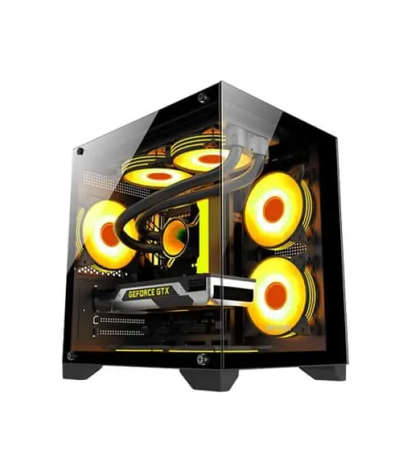 Ant Esports Crystal Z2 ARGB (M-ATX) Mid Tower Cabinet (Black)