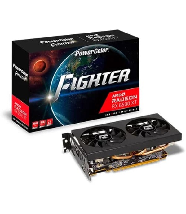 PowerColor Fighter RX 6500 XT OC 8GB GDDR6 Graphics Card