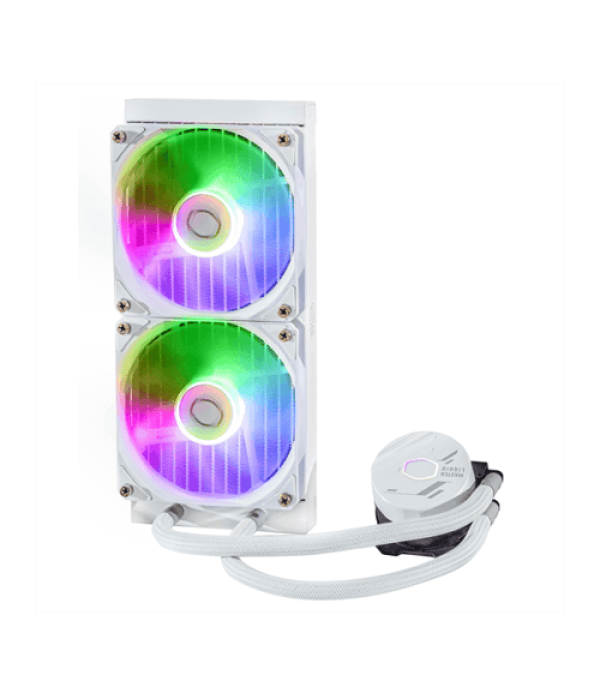 Cooler Master MasterLiquid 240L Core ARGB 240mm CPU Liquid Cooler (White)