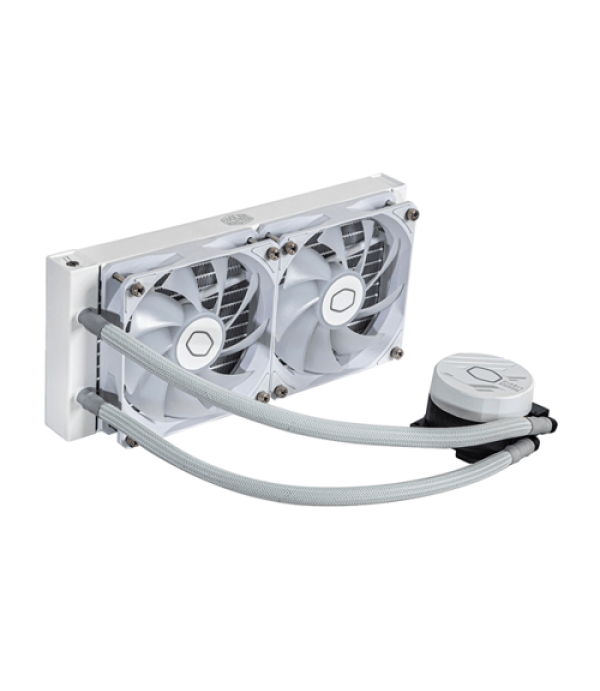 Cooler Master MasterLiquid 240L Core ARGB 240mm CPU Liquid Cooler (White)