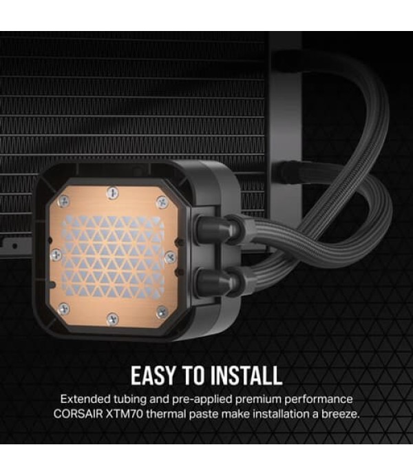 Corsair iCUE H170i Elite LCD XT Display 420mm CPU Liquid Cooler (Black)