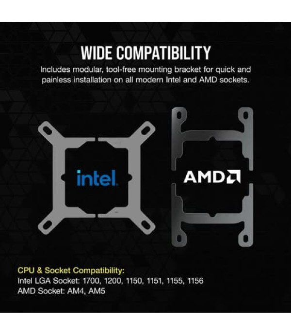 Corsair iCUE LINK H150i RGB Black 360mm CPU Liquid Cooler