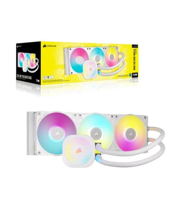 Corsair iCUE Link Titan 360 RX RGB 360mm CPU Liquid Cooler (White)