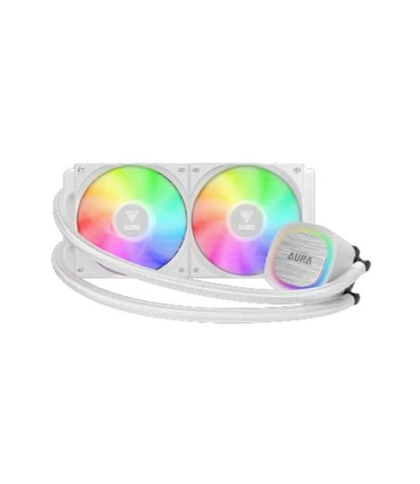 Gamdias Aura GL240 V2 WH ARGB CPU Liquid Cooler (White)