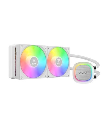 Gamdias Aura GL240 V2 WH ARGB CPU Liquid Cooler (White)