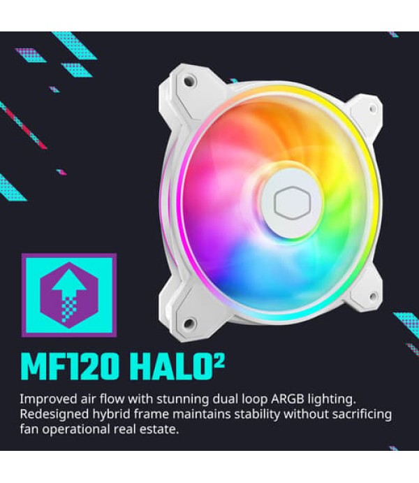 Cooler Master Hyper 212 Halo ARGB White CPU Air Cooler