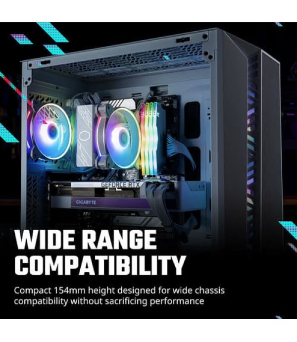 Cooler Master Hyper 212 Halo ARGB White CPU Air Cooler