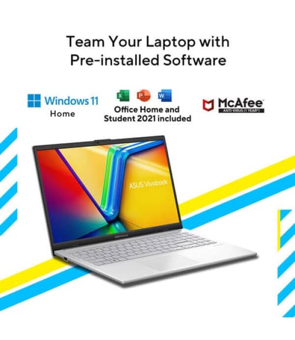Asus Vivobook Go 15 E1504GA-NJ321WS Laptop (Silver)