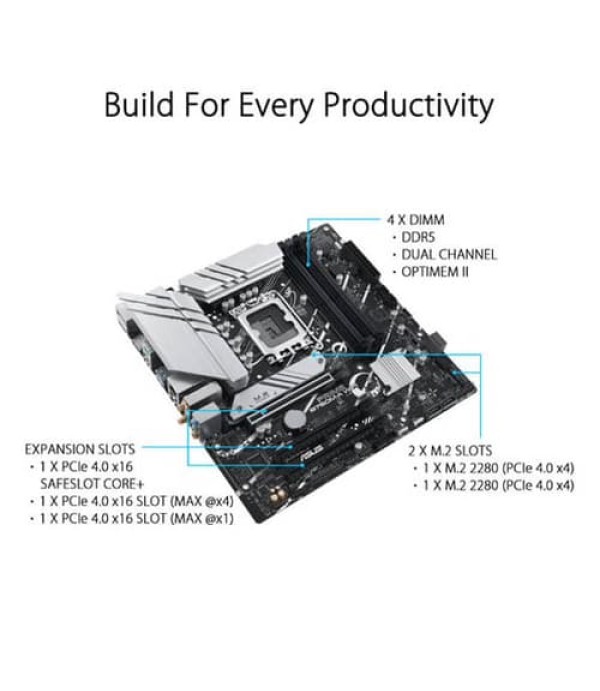 Asus Prime B760M-A WIFI DDR5 M-ATX Motherboard